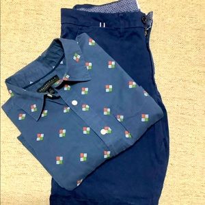 Aeropostale Mens Small button down shirt (short sleeves)